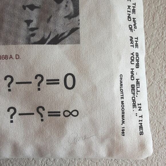 Nam June Paik 1985 The Future is Now Art Work The Gallery Store Artist Tote Bag - Picture 6 of 14